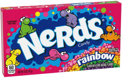 a box of ranbow nerds