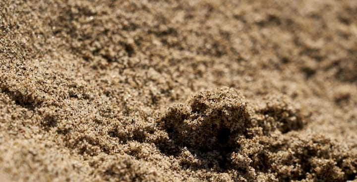It's sand -- It’s coarse, and rough, and irritating, and it gets everywhere.